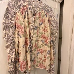 Free People Maraya Cotton Button-up Blouse